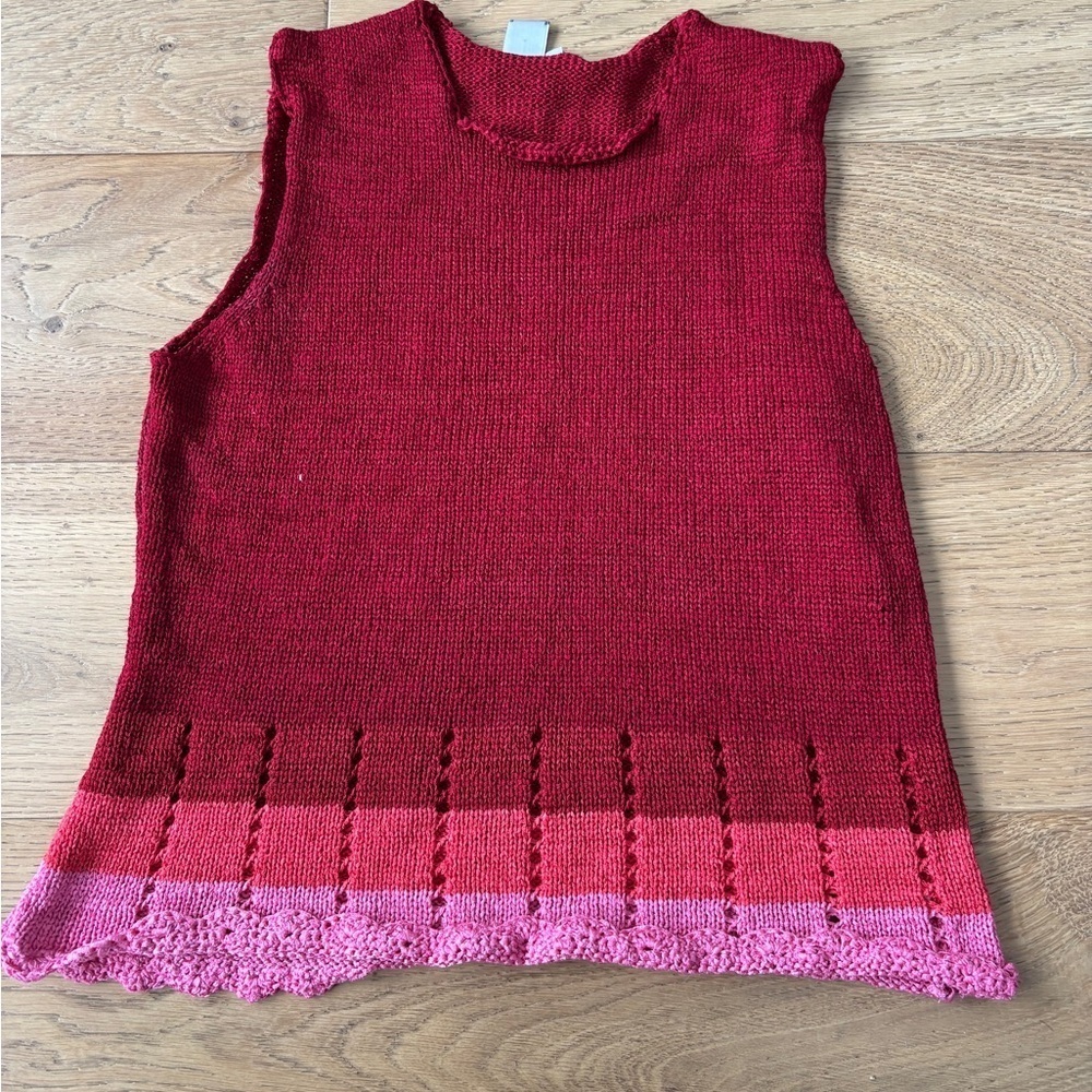 Vintage 90’s knit sweater red and pink